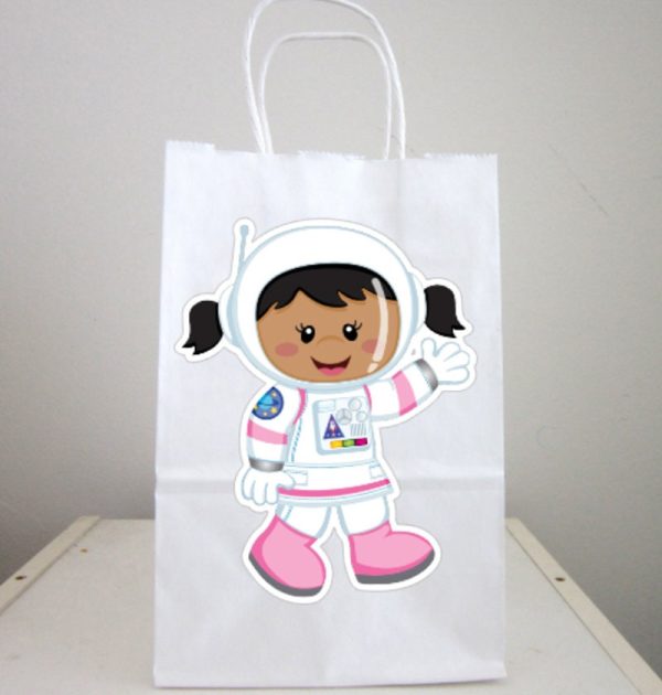 Space Party Goody Bags,  Girl Astronaut Goody Bags, Space Goody Bags, Space Favor Bags, Astronaut Favor Bags
