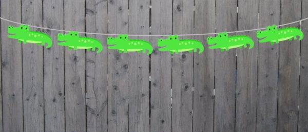 Alligator Cupcake Toppers - Alligator Birthday - Alligator Baby Shower - Jungle Cupcake Toppers - 12319450P