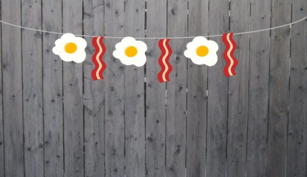 EGG Cupcake Toppers, Breakfast Party Cupcake Toppers, Breakfast Party Decorations - Image 2