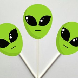 Alien Cupcake Toppers
