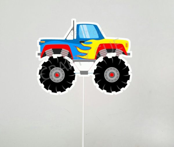 Monster Truck Cake Topper, Monster Truck Centerpiece