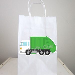 Garbage Truck Goody Bags, Garbage Truck Favor Bags, Garbage Truck Party Favors, Garbage Truck Decorations