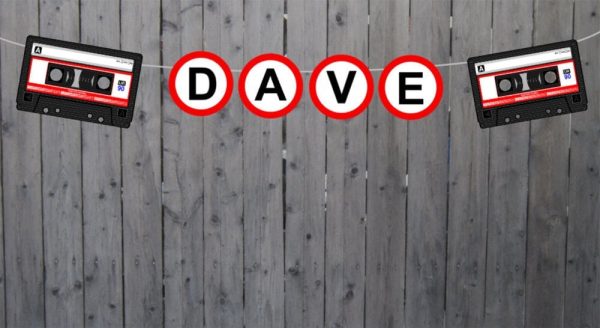 80's Birthday Banner - Cassette Tape Banner - 80's Party Decorations