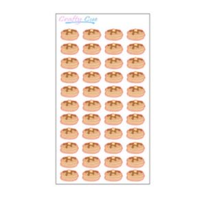 MINI Pancake Planner Stickers, Pancake Stickers, Breakfast Stickers (44 Stickers)