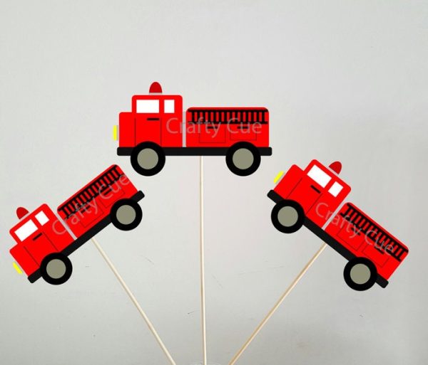 Firetruck Centerpieces