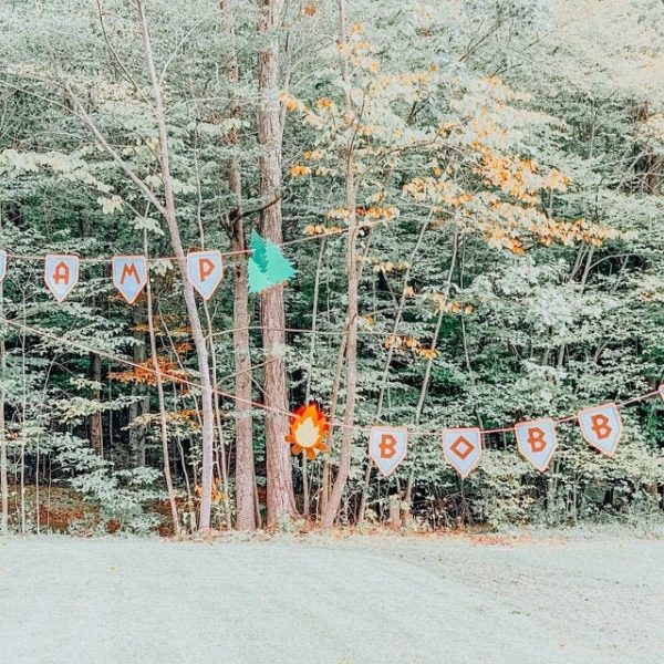Camp Fire Banner, Fire Banner, Camping Banner, Camping Birthday, Camping Party, Camping Decorations, Camping Tent Banner