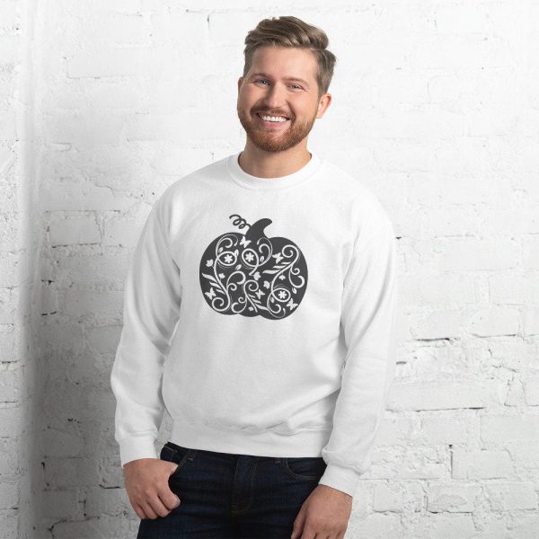 Pumpkin Unisex Sweatshirt, Fall Sweatshirt, Halloween Sweatshirt, Pumpkin Shirt, Fall Shirt, Halloween Shirt