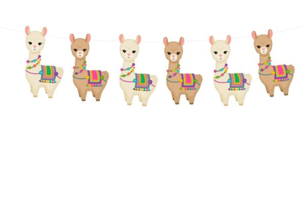 Llama Banner, Llama Decoration, Llama Party Supplies