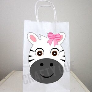 Zebra Goody Bags, Zebra Favor Bags, Zebra Gift Bags, Zebra Bag Goodie Bags