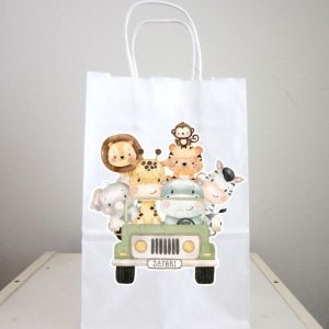 Safari Bags, Safari Animal Bags, Jungle Goody Bags, Safari Birthday, Safari Party, Safari Baby Shower, Safari Party Bags, Jungle party Bags