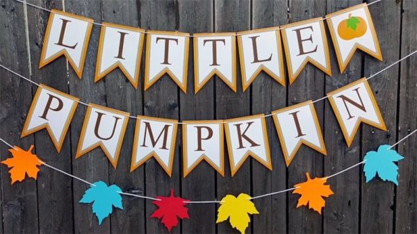Little Pumpkin Banner, Little Pumpkin Baby Shower, Little Pumpkin Birthday, Pumpkin Banner, Pumpkin Birthday Party