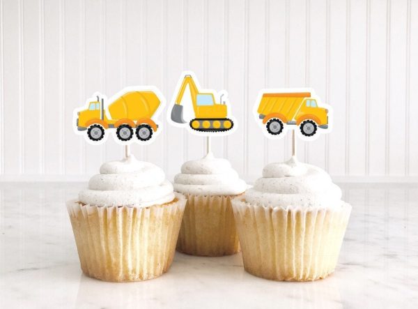 Construction Party Cupcake Toppers, Construction Party, Construction Birthday