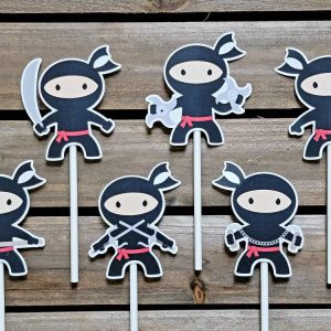 Ninja Cupcake Toppers
