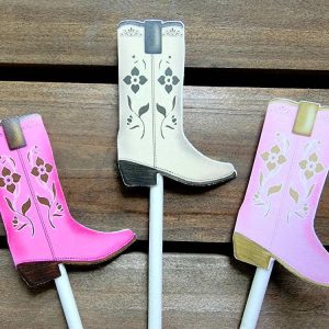 Cowgirl Boot Cupcake Toppers, Cowgirl Boot Party Decorations, Cowgirl Birthday Party