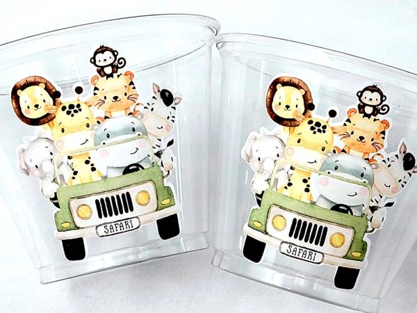 Set of 12 - SAFARI ANIMAL CUPCAKE Toppers - Jungle Animal Cupcake Toppers - Zoo Animal Cupcake Toppers - Safari Animal Cupcake Toppers