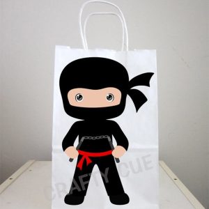 Ninja Goody Bags, Ninja Favor Bags, Ninja Party Bags, Karate Goody Bags, Boy Ninja, Boy Karate