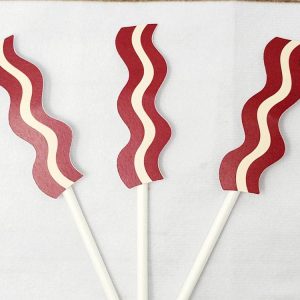 BACON Cupcake Toppers, Breakfast Party Cupcake Toppers, Breakfast Party Decorations