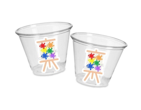 ART PARTY CUPS - Art Painting Party Treat Cups Paint Party Favors Art Party Cups Art Party Treat Cups Painting Party Favor Art Party Favor
