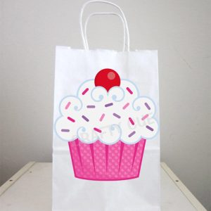 Cupcake Goody Bags, Cupcake Favor Bags, Cupcake Goodie Bags, Cupcake Gift Bags, Cupcake Party Bags, Cupcake Birthday