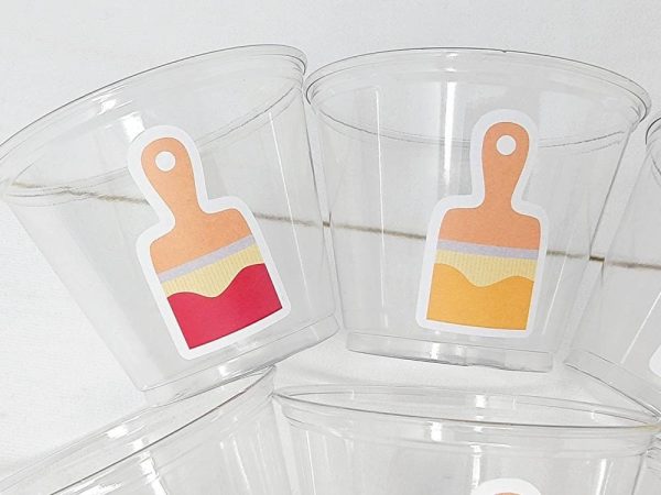 ART PARTY CUPS - Art Painting Party Treat Cups Paint Party Favors Art Party Cups Art Party Treat Cups Painting Party Favor Art Party Favor