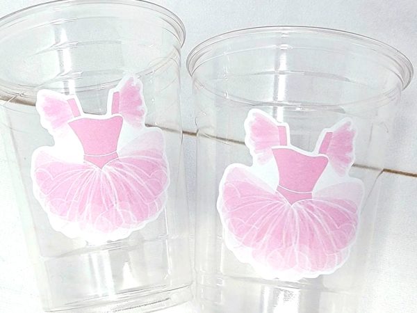 BALLET PARTY CUPS - Ballerina Party Cups Ballet Birthday Party Ballet Party Decorations Ballerina 1st Birthday Ballerina Party Baby Shower
