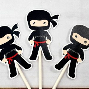 Ninja Cupcake Toppers