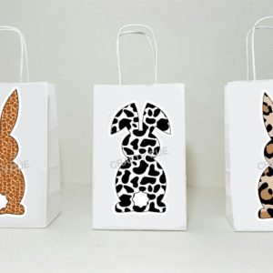 EASTER PARTY BAGS - Rabbit Party Pags Easter Favor Bags Bunny Rabbit Bags Easter Bunny Bags Easter Bags Easter Bunny Goody Bags Easter Party