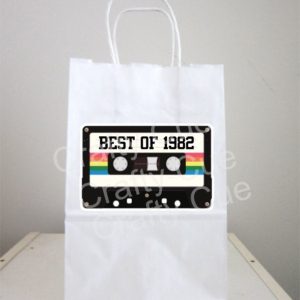80's Party Goody Bags, Boom Box Goody Bags, 80's Favor Bags, 80's Gift Bags