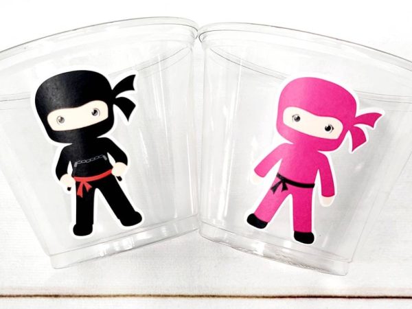 NINJA PARTY CUPS - Ninja Cups Ninja Birthday Party Ninja Party Decorations Ninja Party Supplies Ninja Treat Cups Ninja Party Favors Karate