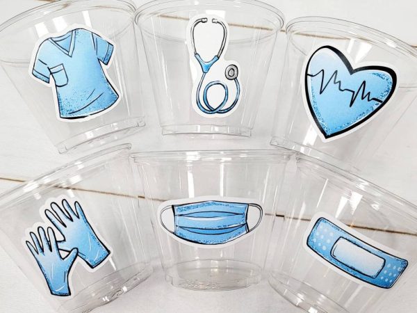NURSING PARTY CUPS - Doctor Party Cups Nurse Party Cups Nursing Party Rn Party Decorations Medical School Party Nurse Graduation Party Meds