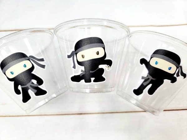 NINJA PARTY CUPS - Ninja Cups Ninja Birthday Party Ninja Party Decorations Ninja Party Supplies Ninja Treat Cups Ninja Party Favors Karate