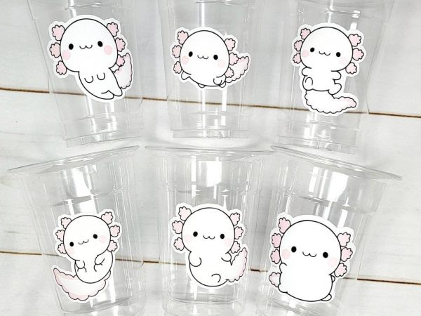AXOLOTL PARTY CUPS - Axolotl Cups Axolotl Birthday Party Axolotl Party Cups Axolotl Baby Shower Axolotl Party Favors Axolotl Favors Axolotl