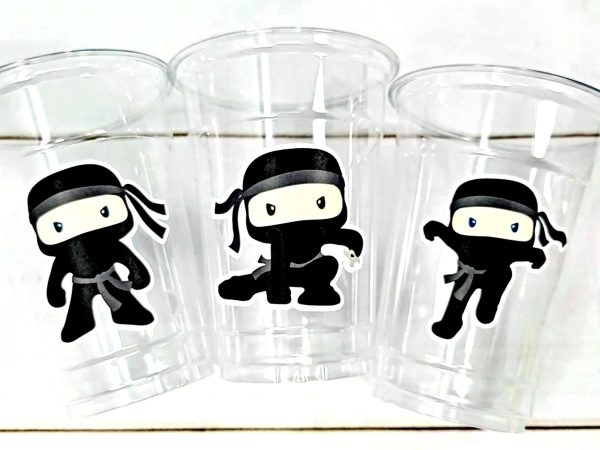 NINJA PARTY CUPS - Ninja Cups Ninja Birthday Party Ninja Party Decorations Ninja Party Supplies Ninja Treat Cups Ninja Party Favors Karate