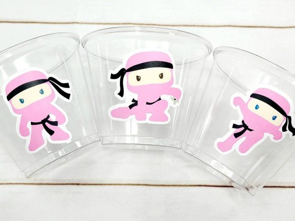 NINJA PARTY CUPS - Ninja Cups Ninja Birthday Party Ninja Party Decorations Ninja Party Supplies Ninja Treat Cups Ninja Party Favors Karate