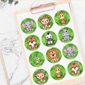 Safari Party Stickers Safari Party Favors Safari Candy Bag Stickers Safari Stickers Safari Party Favors Safari Party Safari Animals Jungle