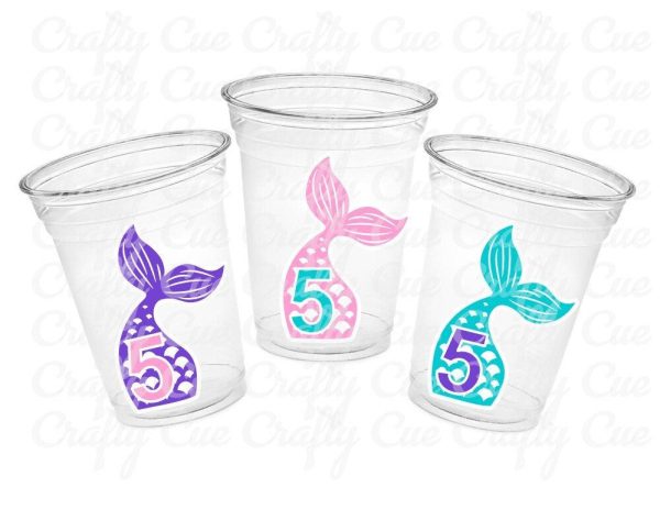 MERMAID PARTY CUPS - Mermaid Birthday Cups Mermaid Party Cups Mermaid Party Decorations Mermaid Party Favors Mermaid Mermaid Party Decor