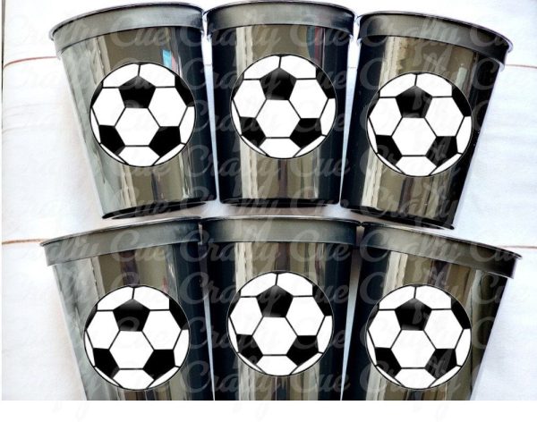 SOCCER PARTY CUPS - Soccer Party Cups Soccer Birthday Soccer Party Soccer Decorations Soccer Party Supplies Soccer Birthday Party Soccer