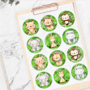 Safari Party Stickers Safari Party Favors Safari Candy Bag Stickers Safari Stickers Safari Party Favors Safari Party Safari Animals Jungle