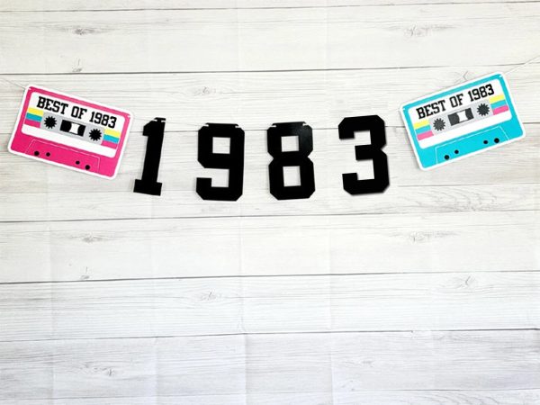 BEST OF 1983 - 40th Birthday Banner 1983 Banner 1983 Party Decorations 40th Party Decorations 40th Party Banner 40 Birthday Party Banner 80s