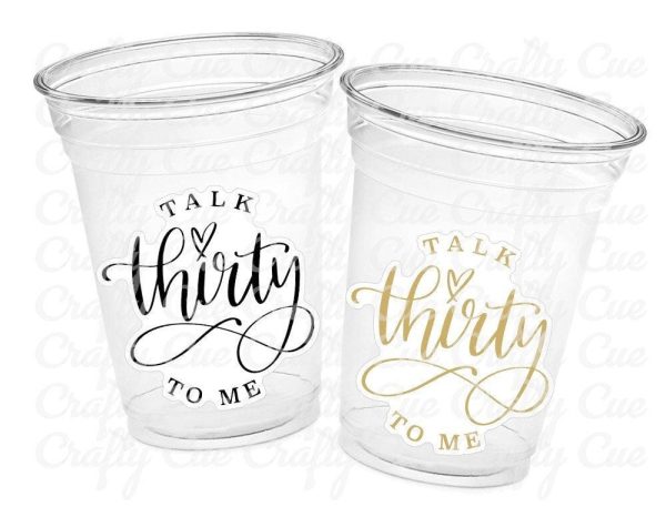 Talk Thirty To Me Cups Talk 30 To Me 30th PARTY CUPS Vintage 1993 Cups Best of 1993 30th Birthday Party 30th Birthday Favors 30th Birthday