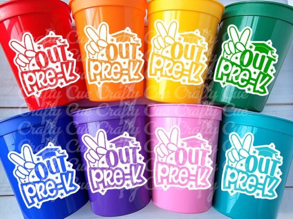 PRESCHOOL GRADUATION CUPS - Preschool Graduation Cups 2023 Preschool Cups Graduation Party Reusable Cups 2023 Party Favors Pre-K Party Cups