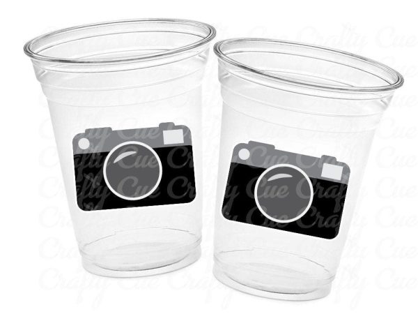 CAMERA PARTY CUPS - Camera Cups Camera Party Favors Camera Party Decorations Photographer Birthday Party Photography Party Camera Favors