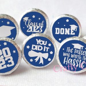 180 - 2023 GRADUATION PARTY STICKERS for candy 2023 Graduation Stickers Class of 2023 Graduation Party Favors Graduate Grad Decorations