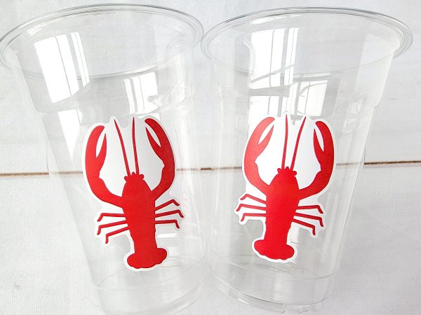 Crawfish Party Cups Crawfish Boil Cups Crawfish Birthday Crawfish Boil Decorations Crawfish Party Favors Crayfish Crawfish Boil Party Cups