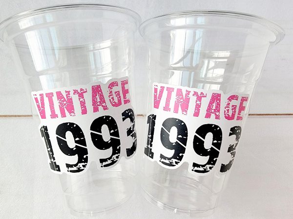 30th PARTY CUPS - Vintage 1993 Cups Best of 1993 30th Birthday Party 30th Birthday Favors 30th Party 30th Party Decorations 1993 Birthday