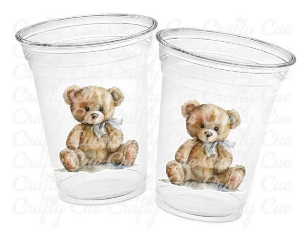 Teddy Bear Party Cups, Teddy Bear Treat Cups, Teddy Bear Birthday, Teddy Bear Party, Teddy Bear Party Favors, Teddy Bear Baby Shower