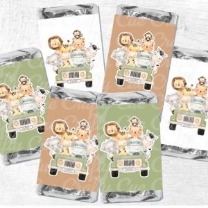 Safari Party Stickers Safari Party Favors Safari Candy Wrappers Safari Baby Shower Favors Safari Party Favors Safari Animals Jungle