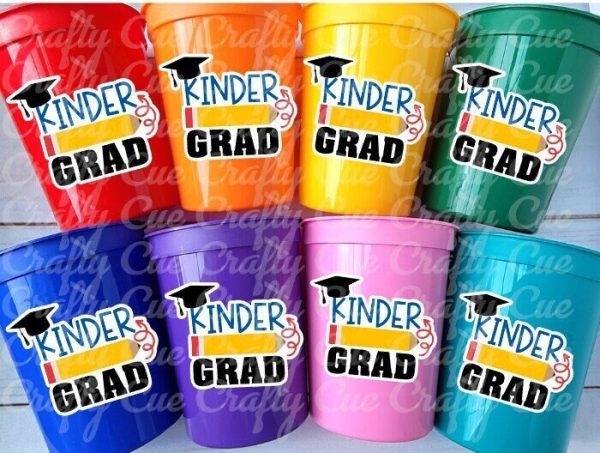 KINDERGARTEN GRADUATION CUPS - Kindergarten Graduation Cups 2024 Graduation Cups Graduation Party Graduation 2024 Party Favors Kinder Party