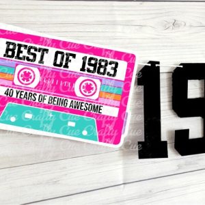 BEST OF 1983 - 40th Birthday Banner 1983 Banner 1983 Party Decorations 40th Party Decorations 40th Party Banner 40 Birthday Party Banner 80s