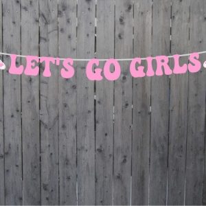 COWGIRL PARTY BANNER Let's Go Girls Banner Cowgirl Birthday Banner Cowgirl Cowgirl Party Banner Decorations Bachelorette Party Banner